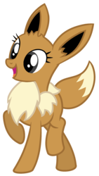 Size: 1193x2108 | Tagged: safe, artist:partypievt, eevee, pokémon, ponified, ponymon, simple background, solo, transparent background