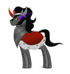 Size: 570x599 | Tagged: safe, artist:darkodraco, king sombra, pony, unicorn, g4, looking at you, male, solo, stallion