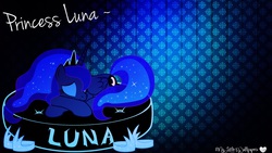 Size: 1920x1080 | Tagged: safe, artist:foxtail8000, artist:xxstrawberry-rosexx, princess luna, alicorn, pony, g4, clothes, crown, curled up, female, mare, pillow, shoes, sleeping, solo, vector, wallpaper