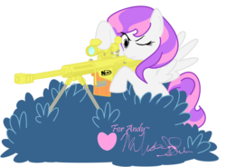 Size: 2400x1767 | Tagged: safe, artist:maishida, edit, oc, oc only, oc:amethyst lullaby, pegasus, pony, gift art, nerf, simple background, solo, transparent background, vector