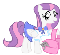 Size: 900x840 | Tagged: safe, artist:amethystlullaby, oc, oc only, oc:amethyst lullaby, pegasus, pony, clothes, school uniform, schoolgirl, skirt, solo