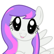 Size: 180x180 | Tagged: safe, artist:amethystlullaby, oc, oc only, oc:amethyst lullaby, pegasus, pony, avatar, face, solo, stare
