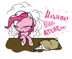 Size: 3000x2500 | Tagged: safe, artist:daisymeadows, pinkie pie, g4, female, flour, high res, sneeze cloud, sneezing