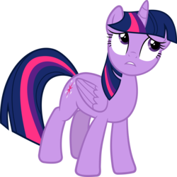 Size: 5989x6000 | Tagged: safe, artist:slb94, twilight sparkle, alicorn, pony, g4, the cutie map, absurd resolution, concerned, female, mare, simple background, solo, transparent background, twilight sparkle (alicorn), vector