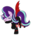 Size: 2572x2899 | Tagged: safe, artist:ideltavelocity, starlight glimmer, g4, actor allusion, crossover, female, high res, injured, inuyasha, sango, scar, solo