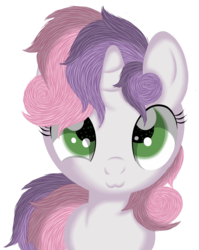 Size: 2321x2922 | Tagged: safe, artist:law44444, sweetie belle, pony, g4, :3, cute, diasweetes, female, high res, looking at you, messy mane, simple background, solo, transparent background