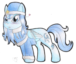 Size: 1456x1224 | Tagged: safe, artist:celecrypt, pony, fairy tail, juvia lockser, ponified, simple background, solo, traditional art, transparent background