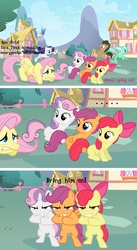 Size: 899x1640 | Tagged: safe, artist:ipandacakes, apple bloom, doctor whooves, fluttershy, lord tirek, lyra heartstrings, rarity, scootaloo, sweetie belle, time turner, earth pony, pony, g4, twilight's kingdom, comic, cutie mark crusaders, male, stallion, this will end in tears and/or death and/or covered in tree sap