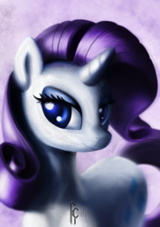 Size: 1000x1414 | Tagged: safe, artist:robertco0per, rarity, g4, female, portrait, solo