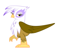 Size: 680x583 | Tagged: safe, artist:plastiware, edit, gilda, bird, eagle, griffon, g4, female, front half, half, modular, simple background, solo, transparent background, vector