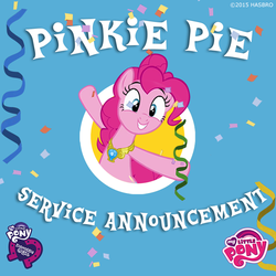 Size: 720x720 | Tagged: safe, pinkie pie, equestria girls, g4, official, confetti, element of laughter, facebook, female, logo, my little pony logo, san diego comic con, sdcc 2015, solo