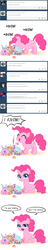 Size: 500x2620 | Tagged: safe, artist:apzzang, edit, pinkie pie, g4, ask-grow-pinkie, candy, cute, filly pinkie pie, nom, tumblr