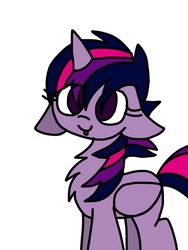 Size: 768x1024 | Tagged: safe, artist:php76, twilight sparkle, alicorn, pony, g4, alternate hairstyle, cute, female, mare, punklight sparkle, tongue out, twilight sparkle (alicorn)