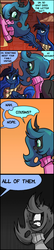 Size: 938x4379 | Tagged: safe, artist:jokerpony, princess luna, queen chrysalis, ask teen chrysalis, g4, clothes, comic, sweater, turtleneck