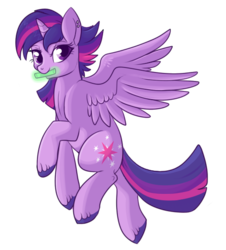 Size: 500x552 | Tagged: safe, artist:lulubell, twilight sparkle, alicorn, pony, g4, alternate hairstyle, female, glowstick, mare, mouth hold, punklight sparkle, simple background, solo, transparent background, twilight sparkle (alicorn)