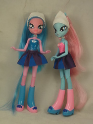 Size: 3216x4288 | Tagged: safe, artist:gryphyn-bloodheart, aloe, lotus blossom, equestria girls, g4, customized toy, doll, irl, photo, spa pony, toy