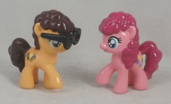 Size: 1137x697 | Tagged: safe, artist:gryphyn-bloodheart, cheese sandwich, pinkie pie, earth pony, pony, g4, blind bag, colt, customized toy, filly, irl, photo, toy