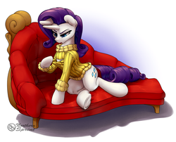 Size: 1280x1033 | Tagged: safe, artist:northernsprint, rarity, g4, clothes, female, keyhole turtleneck, open-chest sweater, solo, sweater, turtleneck