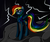 Size: 3000x2500 | Tagged: safe, artist:novaspark, rainbow dash, pony, g4, corrupted, female, high res, nightmare rainbow dash, nightmarified, solo