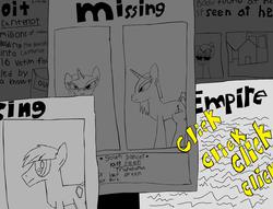 Size: 3269x2491 | Tagged: safe, artist:oatmeal155, oc, oc only, click, high res, missing, missing pony, wanted poster