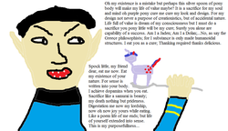 Size: 965x554 | Tagged: safe, twilight sparkle, g4, 1000 hours in ms paint, deep, meta, ms paint, paint, sacrifice, sad, spock, spoon, star trek, why