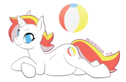 Size: 1260x825 | Tagged: safe, artist:musetrigger, oc, oc only, oc:beach ball, inflatable pony, belly, bloating, inflatable, inflation, latex, macro, simple background, solo, transparent background