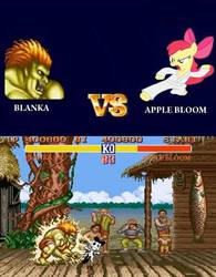 Size: 628x806 | Tagged: safe, apple bloom, g4, blanka, comic strip, meme, street fighter, street fighter 2, x-ray sparks