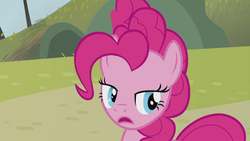 Size: 1920x1080 | Tagged: safe, screencap, pinkie pie, pony, g4, the lost treasure of griffonstone, animation error, solo