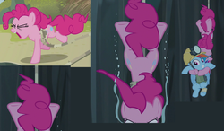 Size: 1962x1148 | Tagged: safe, screencap, pinkie pie, rainbow dash, g4, the lost treasure of griffonstone, animation error