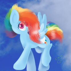Size: 383x384 | Tagged: safe, artist:redshycup, rainbow dash, pony, g4, female, solo