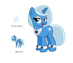 Size: 572x497 | Tagged: safe, artist:pandorarose22, oc, oc only, pony, unicorn, cutie mark, jewelry, offspring, parent:prince blueblood, parent:trixie, parents:bluetrix, simple background, solo, transparent background