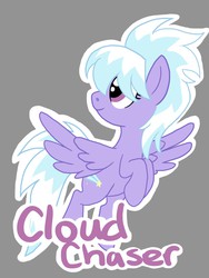 Size: 960x1280 | Tagged: safe, artist:velocityraptor, cloudchaser, pegasus, pony, g4, female, flying, looking back, smiling, solo
