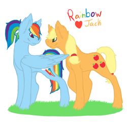 Size: 512x512 | Tagged: safe, artist:jadeisapony, applejack, rainbow dash, g4, female, lesbian, ship:appledash, shipping