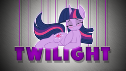 Size: 1920x1080 | Tagged: safe, artist:mamandil, artist:proffes, artist:skutchi, twilight sparkle, pony, unicorn, g4, blushing, cute, eyes closed, female, mare, on side, solo, vector, wallpaper