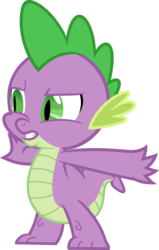 Size: 2266x3561 | Tagged: safe, artist:porygon2z, spike, g4, high res, male, simple background, solo, transparent background, vector, you shall not pass