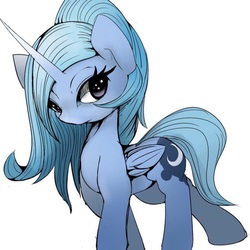 Size: 728x728 | Tagged: safe, artist:skippy_the_moon, princess luna, g4, female, looking at you, s1 luna, simple background, solo