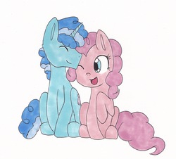 Size: 2191x1983 | Tagged: safe, artist:redgalaxyllama, artist:tamandomar4ever, party favor, pinkie pie, g4, female, male, ship:partypie, shipping, straight