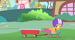 Size: 849x460 | Tagged: safe, edit, screencap, scootaloo, g4, wagon