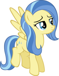 Size: 2320x3000 | Tagged: safe, artist:doctor-g, sunshower, pegasus, pony, g4, tanks for the memories, background pony, female, flying, high res, lidded eyes, mare, simple background, solo, transparent background, vector
