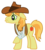 Size: 4500x5000 | Tagged: safe, artist:sofunnyguy, braeburn, earth pony, pony, appleoosa's most wanted, g4, absurd resolution, broken leg, injured, male, simple background, solo, stallion, transparent background, vector
