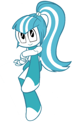 Size: 549x870 | Tagged: safe, sonata dusk, g4, alternate hairstyle, crossover, jenny wakeman, my life as a teenage robot, simple background, transparent background