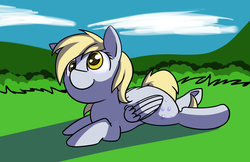 Size: 2937x1909 | Tagged: safe, artist:neuro, derpy hooves, pegasus, pony, g4, cute, derpabetes, female, solo