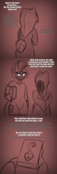 Size: 580x1740 | Tagged: safe, artist:lil miss jay, granny smith, zecora, zebra, semi-anthro, ask lil miss rarity, g4, book, cloak, clothes, gradient background, tumblr