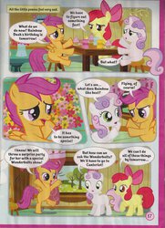 Size: 800x1104 | Tagged: safe, apple bloom, scootaloo, sweetie belle, g4, official, comic, cutie mark crusaders