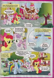 Size: 800x1157 | Tagged: safe, apple bloom, rainbow dash, sweetie belle, g4, official, comic