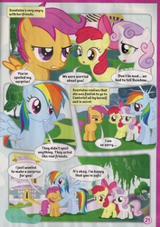 Size: 1618x2282 | Tagged: safe, apple bloom, rainbow dash, scootaloo, sweetie belle, g4, official, comic, cutie mark crusaders