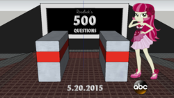 Size: 1500x844 | Tagged: safe, roseluck, equestria girls, g4, 500 questions, game show