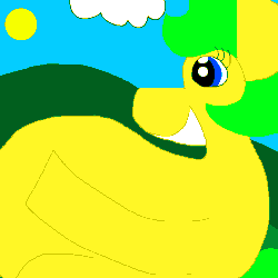Size: 1000x1000 | Tagged: safe, artist:mastermarik, oc, oc only, 1000 hours in ms paint, fat, gif, ms paint, non-animated gif
