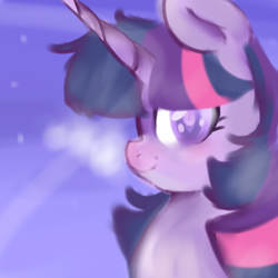 Size: 5000x5000 | Tagged: safe, artist:jrprofolio, twilight sparkle, alicorn, pony, g4, absurd resolution, cute, female, looking at you, portrait, snow, solo, twiabetes, twilight sparkle (alicorn)