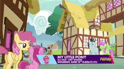 Size: 500x280 | Tagged: safe, screencap, button mash, dance fever, dizzy twister, dj pon-3, hugh jelly, merry may, neon lights, octavia melody, orange swirl, rising star, ruby pinch, vinyl scratch, earth pony, pony, unicorn, g4, season 5, slice of life (episode), animated, background pony, cello, colt, female, filly, gif, headbob, headphones, liquid button, male, mare, musical instrument, speaker, spinning, stallion, turntable pony, wide eyes, wubcart